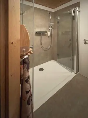 Ein Badezimmer in der Unterkunft Ferienwohnung Arlett