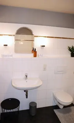 Ein Badezimmer in der Unterkunft Studio - ONE / Netflix Balkon Wifi