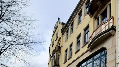Das Gebäude in dem sich die Ferienwohnung befindet