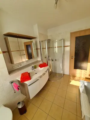 Ein Badezimmer in der Unterkunft Ferienwohnung Weber