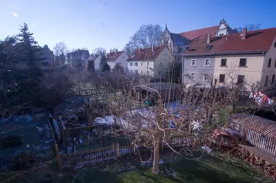 Ein Garten an der Unterkunft Holiday in quiet quarter, 20 min to city center