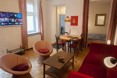 TV/Unterhaltungsangebot in der Unterkunft Gemütliches 2P-Apartment in ruhiger Lage
