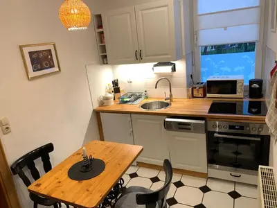 Küche/Küchenzeile in der Unterkunft Gemütliches 2P-Apartment in ruhiger Lage