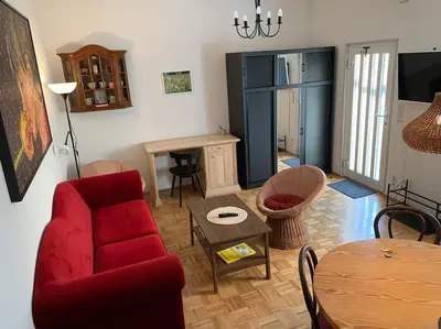 TV/Unterhaltungsangebot in der Unterkunft Gemütliches 2P-Apartment in ruhiger Lage