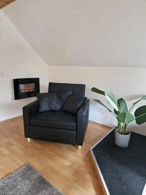 Ein Sitzbereich in der Unterkunft Ferienwohnung Haus Sonnenblick