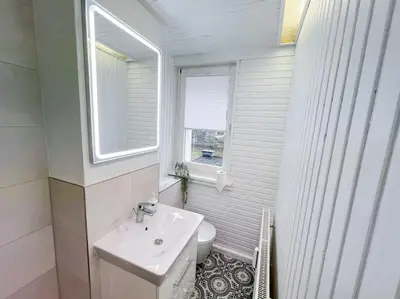 Ein Badezimmer in der Unterkunft Ferienwohnung 4 Personen *Parkplatz, WLAN, Waschmaschine*