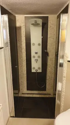 Ein Badezimmer in der Unterkunft Ferienwohnung Bergblick