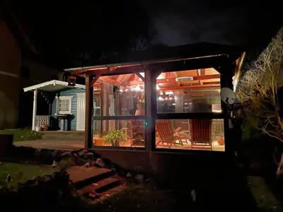 Das Gebäude in dem sich die Ferienwohnung befindet
