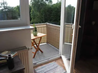 Ein Balkon oder eine Terrasse in der Unterkunft 3-Raum Wohnung in Chemnitz, ideal für Monteure