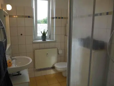 Ein Badezimmer in der Unterkunft 3-Raum Wohnung in Chemnitz, ideal für Monteure