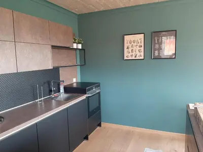 Küche/Küchenzeile in der Unterkunft Landliebe, Ferienhaus, 3 Schlafzimmer mit Sauna und Outdoor Whirlpool