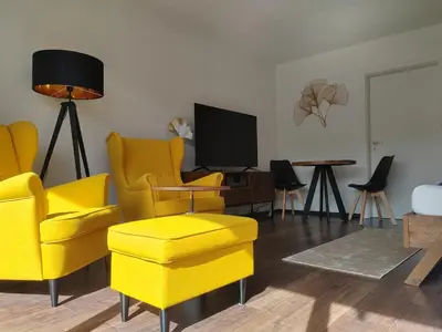 TV/Unterhaltungsangebot in der Unterkunft Ferienwohnung Elbtraum