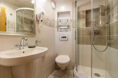 Ein Badezimmer in der Unterkunft Appartement`s - HAUS KAROLA