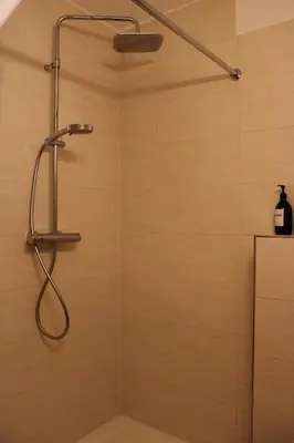 Ein Badezimmer in der Unterkunft Stilvolle Altbauwohnung - Parkplatz, WLAN, Netflix, Zentrum Bad Schandau