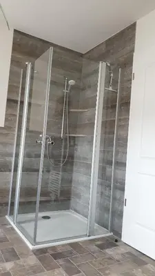 Ein Badezimmer in der Unterkunft SeenSucht & Urlaubsträume, Ferienwohnung 