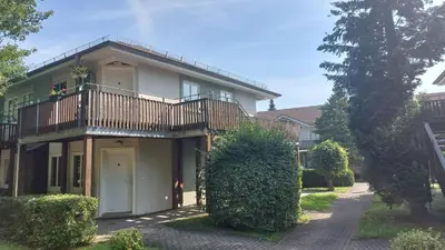 Das Gebäude in dem sich die Ferienwohnung befindet