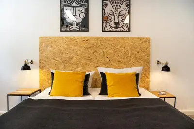Ein Bett oder Betten in einem Zimmer der Unterkunft Studio am Malerweg Altstadt Pirna