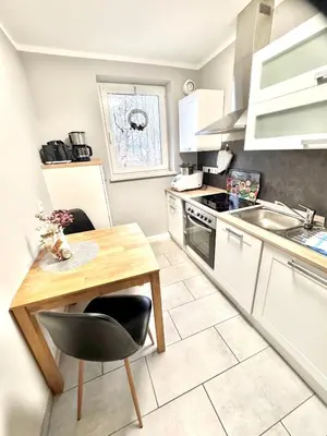 Küche/Küchenzeile in der Unterkunft Apartment am Hochwald