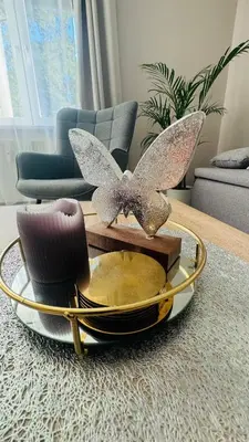 Ein Sitzbereich in der Unterkunft Apartment am Hochwald