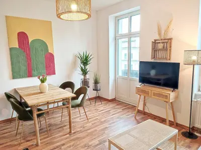 TV/Unterhaltungsangebot in der Unterkunft coffeelounge: zentrale Wohnung mit Küche inkl. Kaffee
