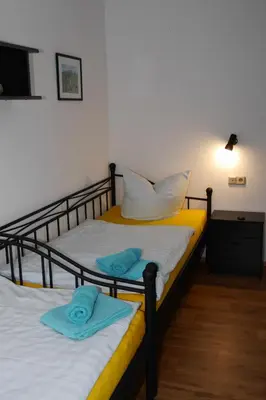 Ein Bett oder Betten in einem Zimmer der Unterkunft Günstige Unterkunft Sächsische Schweiz