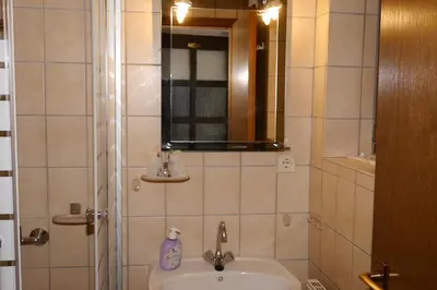 Ein Badezimmer in der Unterkunft Günstige Unterkunft Sächsische Schweiz