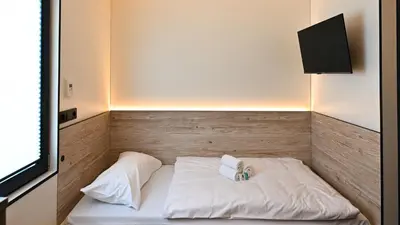 Ein Bett oder Betten in einem Zimmer der Unterkunft Roatel Schipkau (A13) my-roatel-com