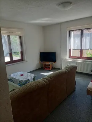 Ein Bett oder Betten in einem Zimmer der Unterkunft Lilienstein