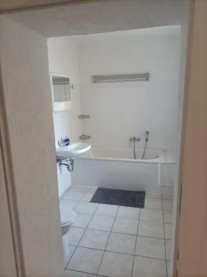 Ein Badezimmer in der Unterkunft Lilienstein