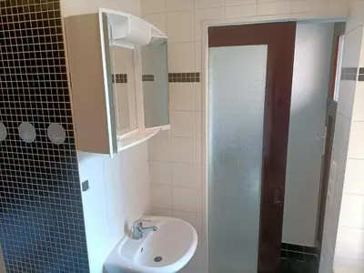 Ein Badezimmer in der Unterkunft Papststein