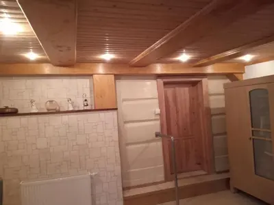 Ein Badezimmer in der Unterkunft Ferienwohnung zum Sebnitzer Hirsch