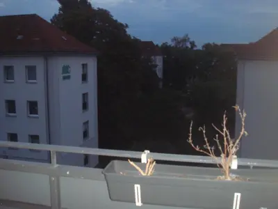 Ein Balkon oder eine Terrasse in der Unterkunft Private room apart. near Elbe