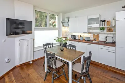 Küche/Küchenzeile in der Unterkunft Dresden Bakery Appartement