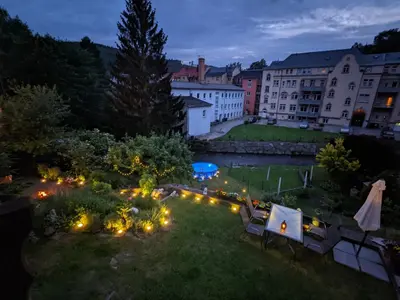 Ein Garten an der Unterkunft HW2 - Urlaubsmagie - Sauna & Pool für alle