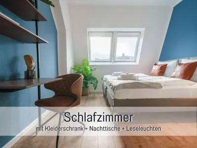 Ein Bett oder Betten in einem Zimmer der Unterkunft Benville BV03 - zentral gelegen - Waschmaschine - WLAN - Smart-TV - S-Bahn 5 min - schnell in Dresden