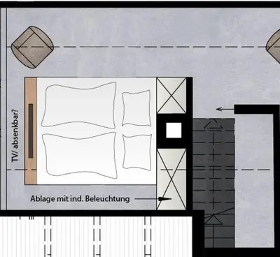Grundriss der Unterkunft Zugspitze Apartment Sonn.Schein