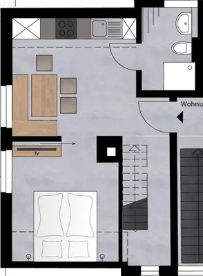 Grundriss der Unterkunft Zugspitze Apartment Sonn.Schein