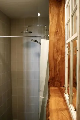 Ein Badezimmer in der Unterkunft Schlossmühle Schieritz in der Nähe von Meißen