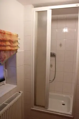 Ein Badezimmer in der Unterkunft Pension Scheers