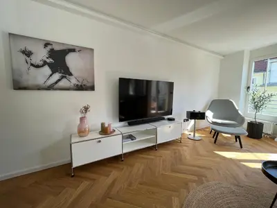 TV/Unterhaltungsangebot in der Unterkunft Wohnperle*ElbOase*einzigartig*hochwertig*ruhig