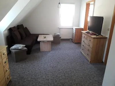 TV/Unterhaltungsangebot in der Unterkunft Ferinwohnung an der Promnitz Radeburg