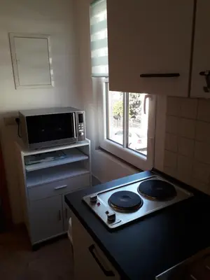 Küche/Küchenzeile in der Unterkunft Ferinwohnung an der Promnitz Radeburg
