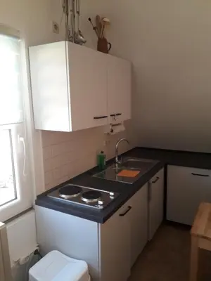 Küche/Küchenzeile in der Unterkunft Ferinwohnung an der Promnitz Radeburg