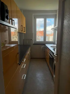 Küche/Küchenzeile in der Unterkunft Monteur-& Ferienwohnung Eichmann