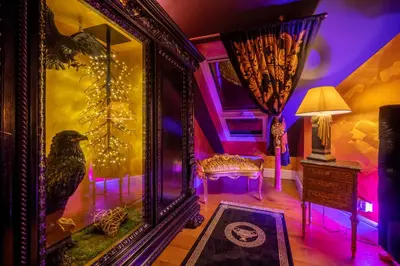 Ein Bett oder Betten in einem Zimmer der Unterkunft N vogue Apartment - Außergewöhnliche Unterkunft in Zentrumsnähe