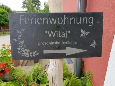 Ein Zertifikat, Auszeichnung, Logo oder anderes Dokument, das in der Unterkunft NEU! Ferienwohnung Witaj ausgestellt ist