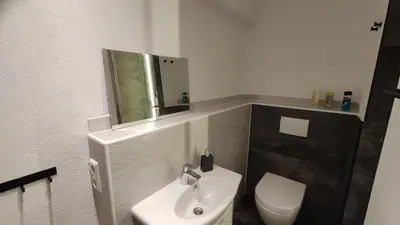 Ein Badezimmer in der Unterkunft Stiegenstübchen am Weinberg