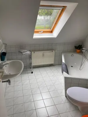 Ein Sitzbereich in der Unterkunft Ferienwohnung Teichblick -Balkon-